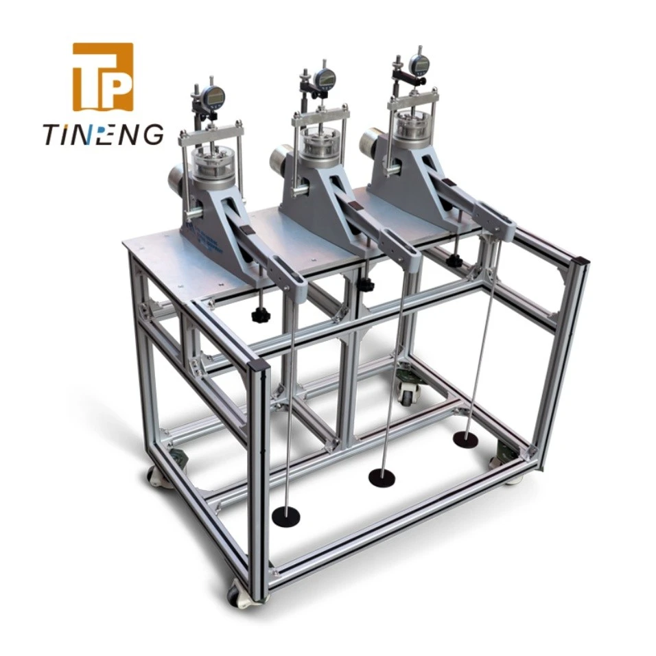 Front loading oedometer top view